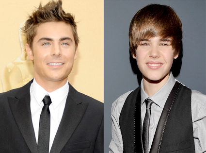 Zac Efron, Justin Bieber Zac Efron, Justin Bieber